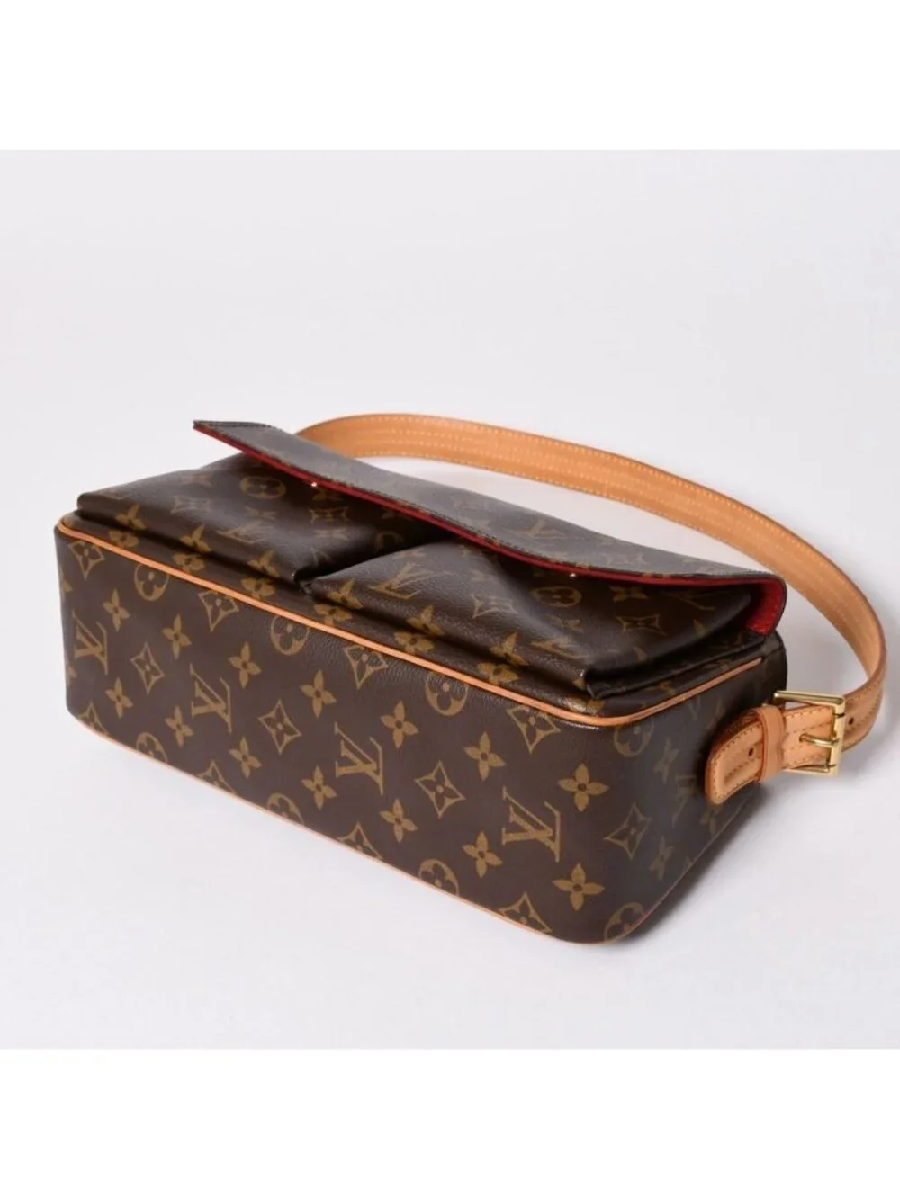 Louis Vuitton Viva-Cite MM Handbag Bag Monogram Brown